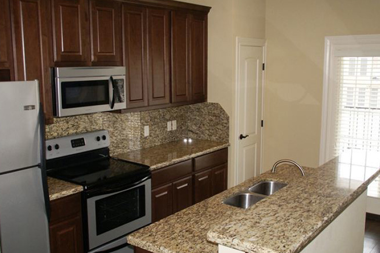 Kitchen in Quarters on Luther in College Station, Texas